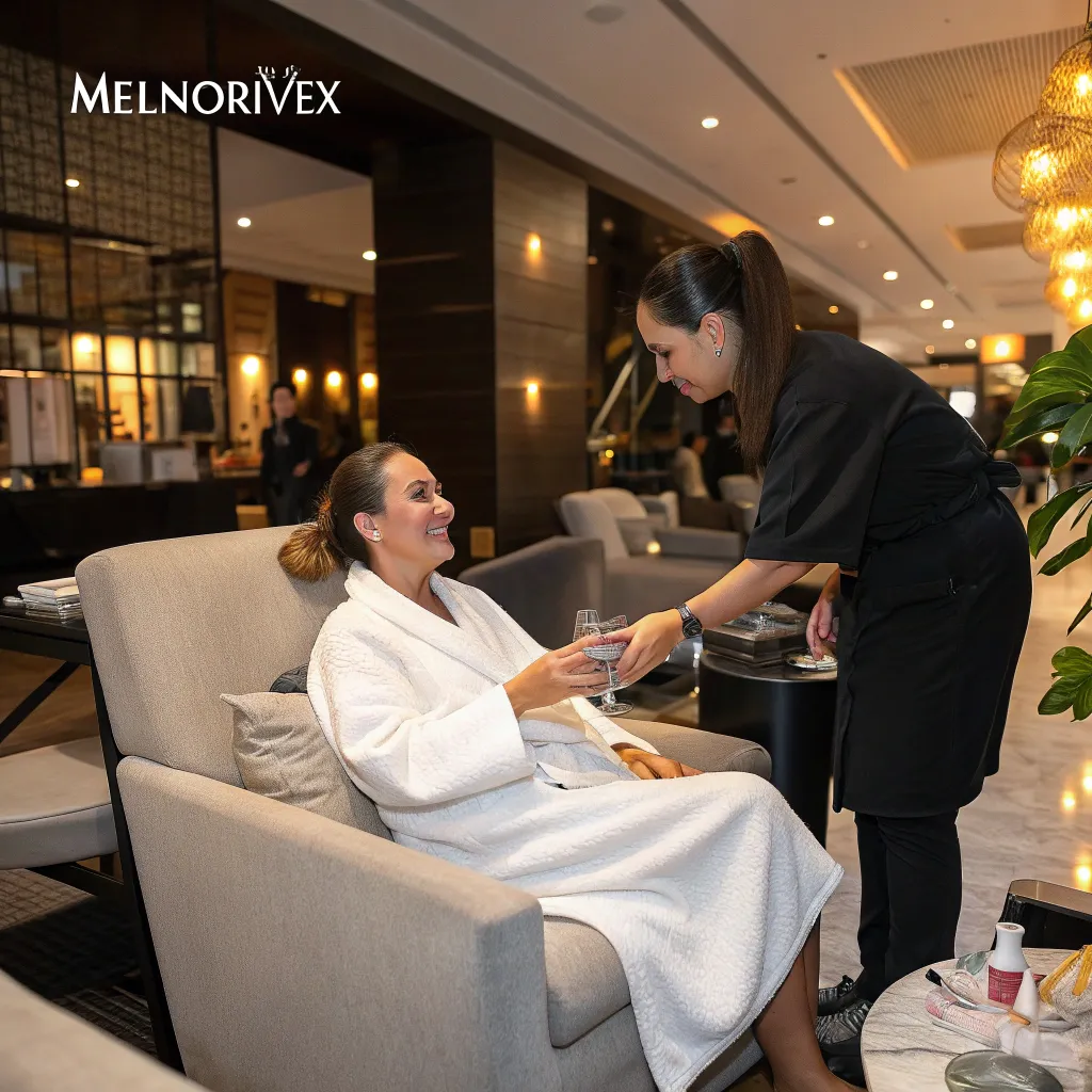 Client enjoying service at MELNORIVEX
